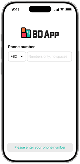 Login with Registered Mobile number